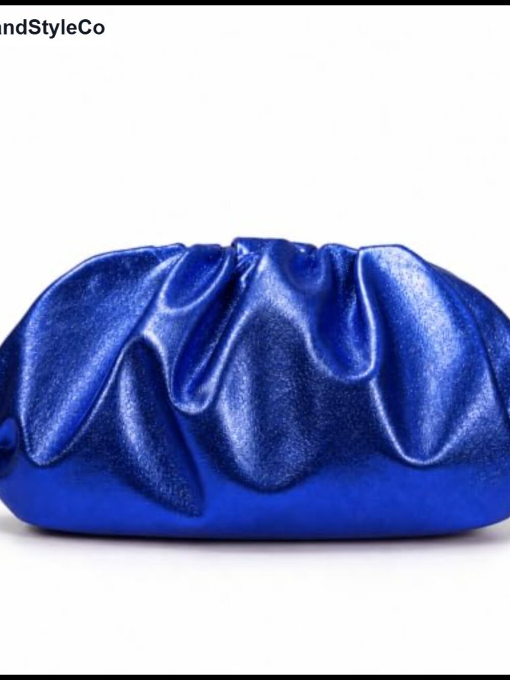 Pleated Soft PU Clutch Evening Bag Elegant Party Purse for Women